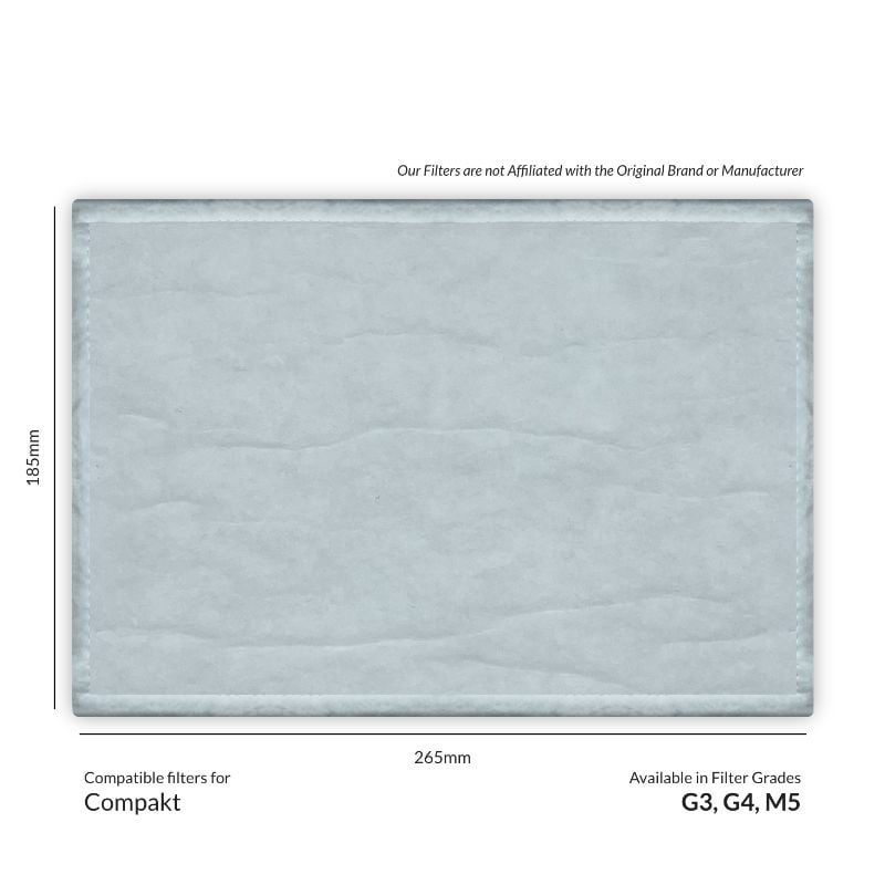 Envirovent Compakt Compatible MVHR Filter Replacement Set from MVHR.shop