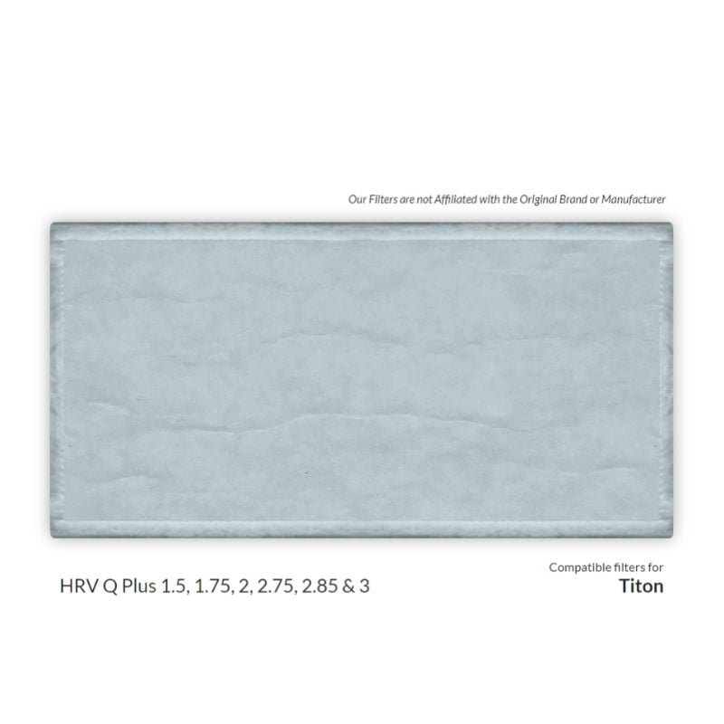 Titon HRV Q Plus 1.5, 1.75, 2, 2.75, 2.85 & 3 Compatible MVHR Filter Replacement Set from MVHR.shop