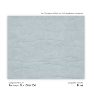 Brink Renovent Sky 150 & 200 Compatible MVHR Filter Pad Replacement Set from MVHR.shop