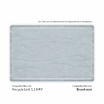 Brookvent Aircycle Unit 1.1 HRV Compatible MVHR Filter Replacement Set from MVHR.shop
