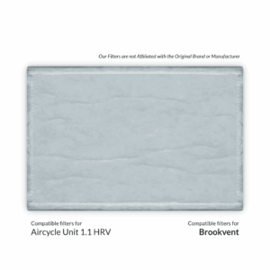 Brookvent Aircycle Unit 1.1 HRV Compatible MVHR Filter Replacement Set from MVHR.shop