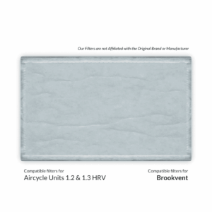 Brookvent Aircycle Units 1.2 & 1.3 HRV Compatible MVHR Filter Replacement Set from MVHR.shop
