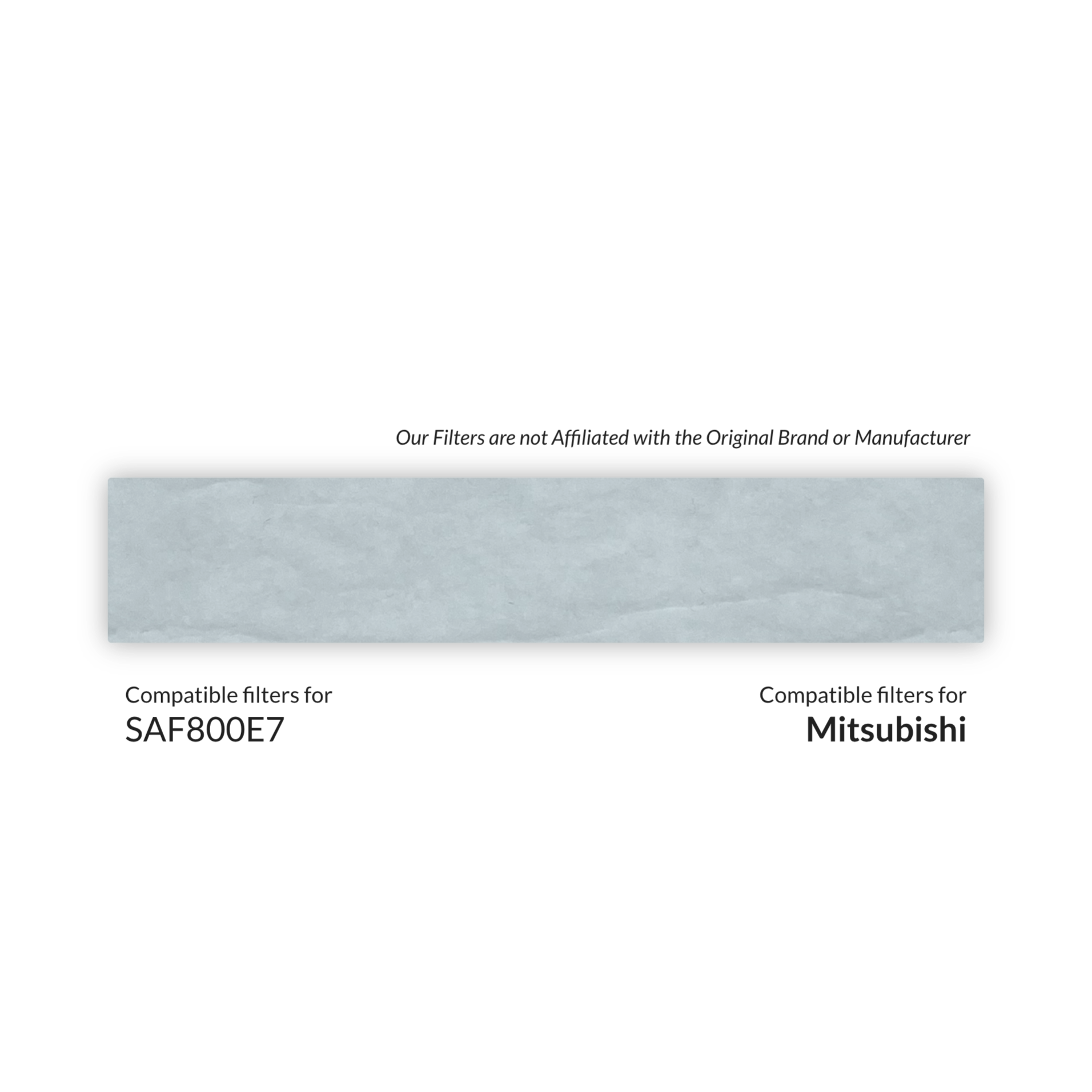 Mitsubishi SAF800E7 Compatible MVHR Filter Replacement Set from MVHR.shop